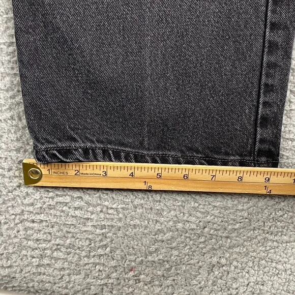 VTG Levi's 505 Regular Straight Fit Jeans Men's 40x30 Black Denim - Picture 7 of 14